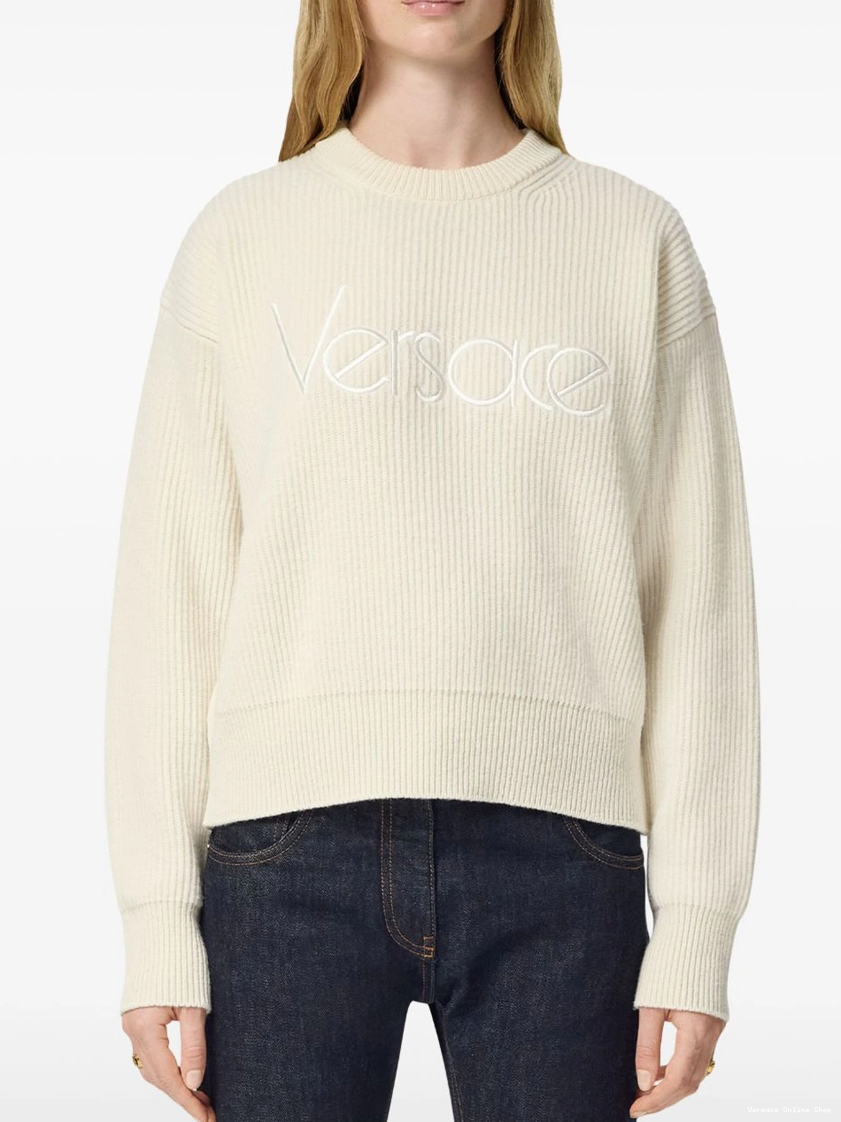 Cheap Versace sweater Women 1978 logo Re-Edition 0323